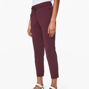 Lululemon EUC On the Fly 7/8 Pant Dark Adobe 8
